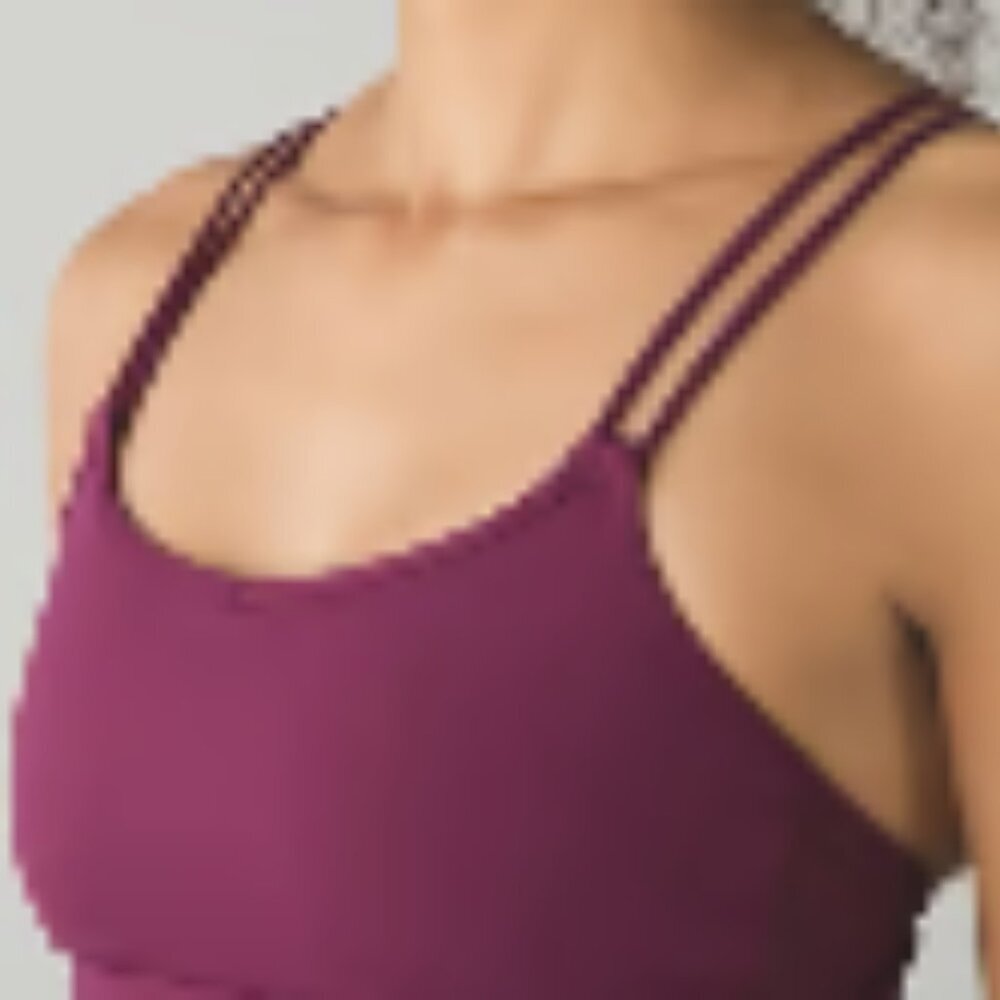 Lululemon Strappy Purple Sports Bra - Size 4 - Picture 7 of 7